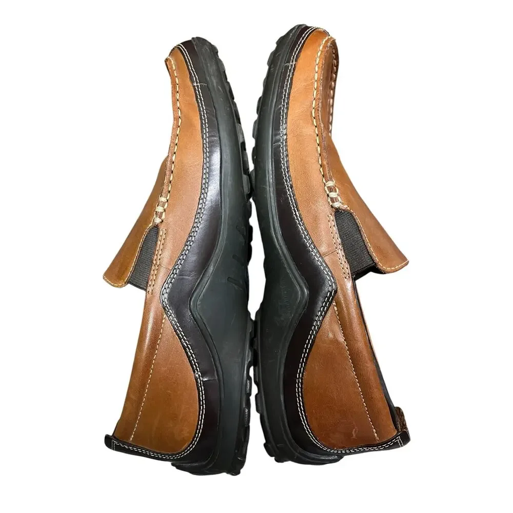 Cole Haan Mens Tucker Venetian Slip-On Loafers Leather Tan Brown Size 9.5 M